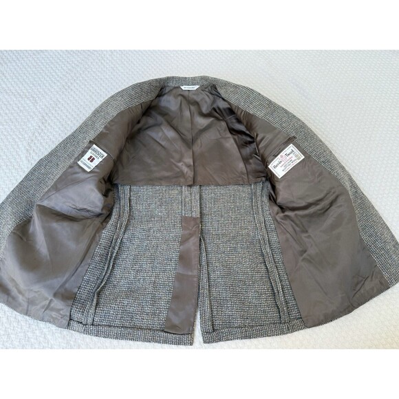 Vintage Harris Tweed Sports Jacket Coat Wool Mens Large Handwoven Scotland 1985 - Picture 4 of 14